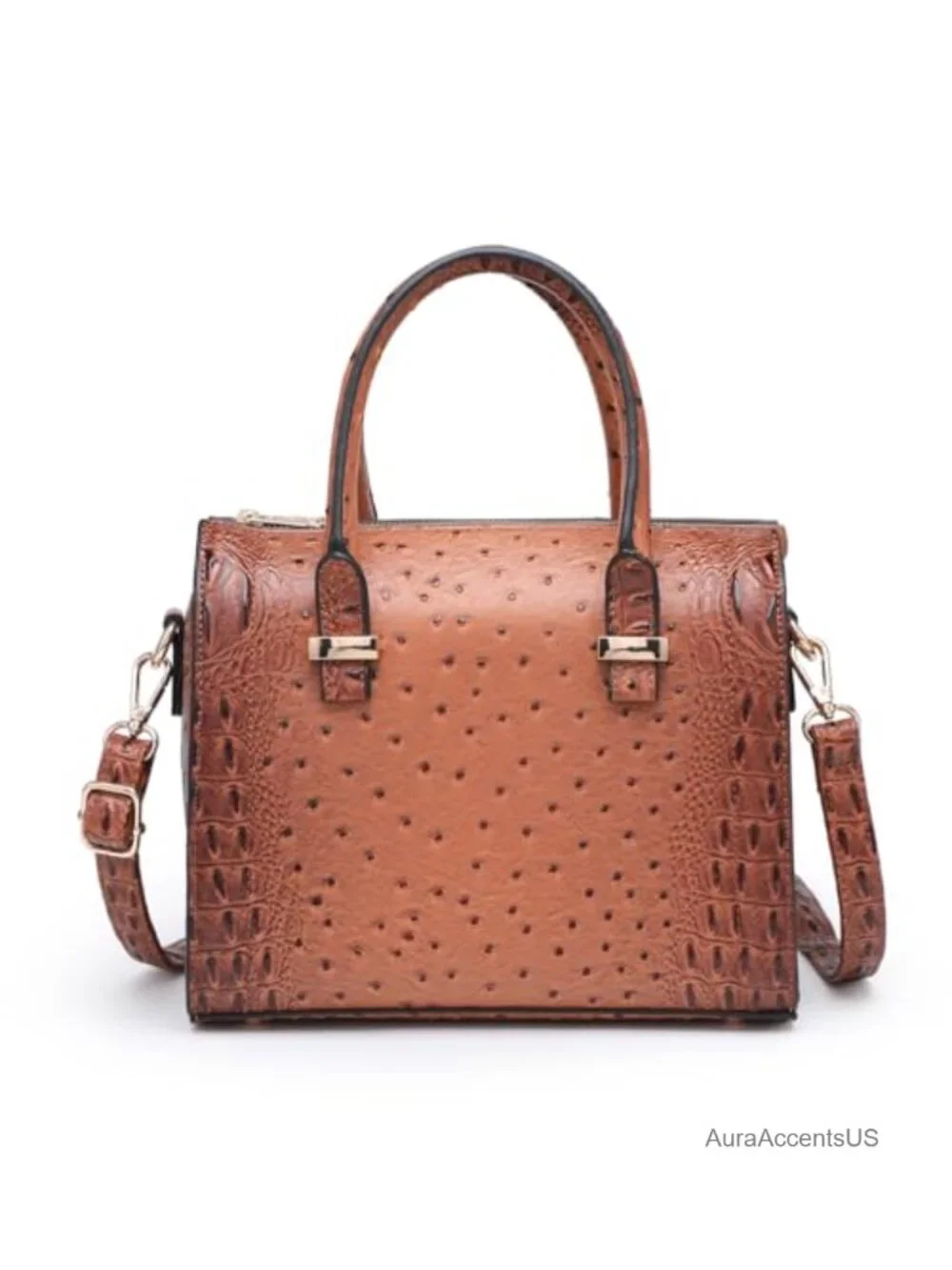 Faux Leather Barrel Satchel Handbag Crossbody Shoulder Bag Patent